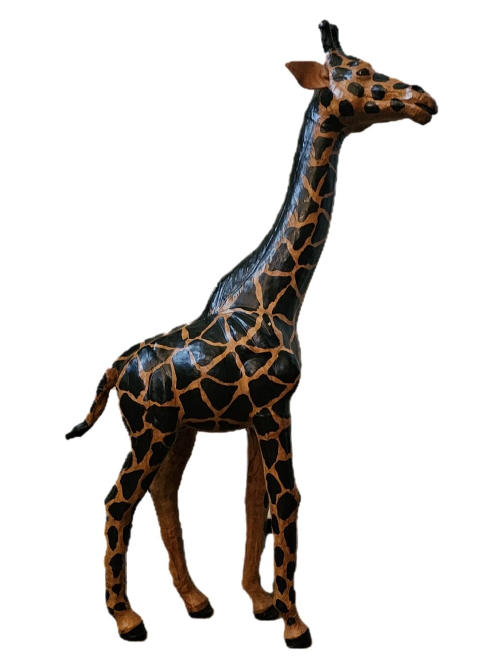 MCM 24" Hand Painted Leather Giraffe